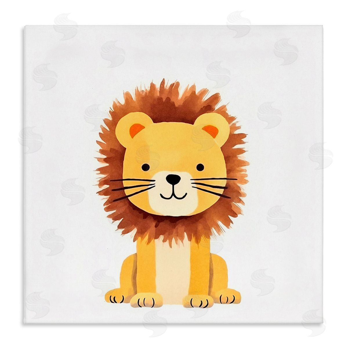 Andrea Haase Sitting Baby Lion Cub Canvas Wall Art Print