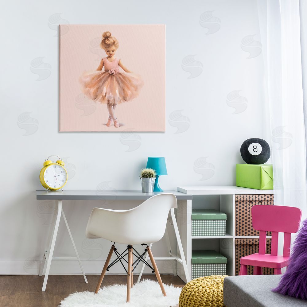 Andrea Haase Pink Ballerina Girl Canvas Wall Art Print in Room