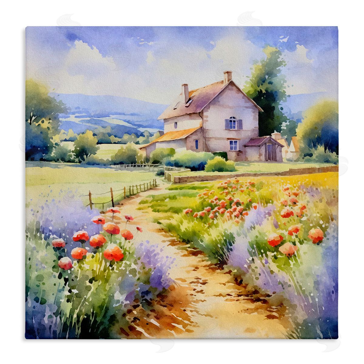 Andrea Haase Provence Cottage Gardens Canvas Wall Art Print