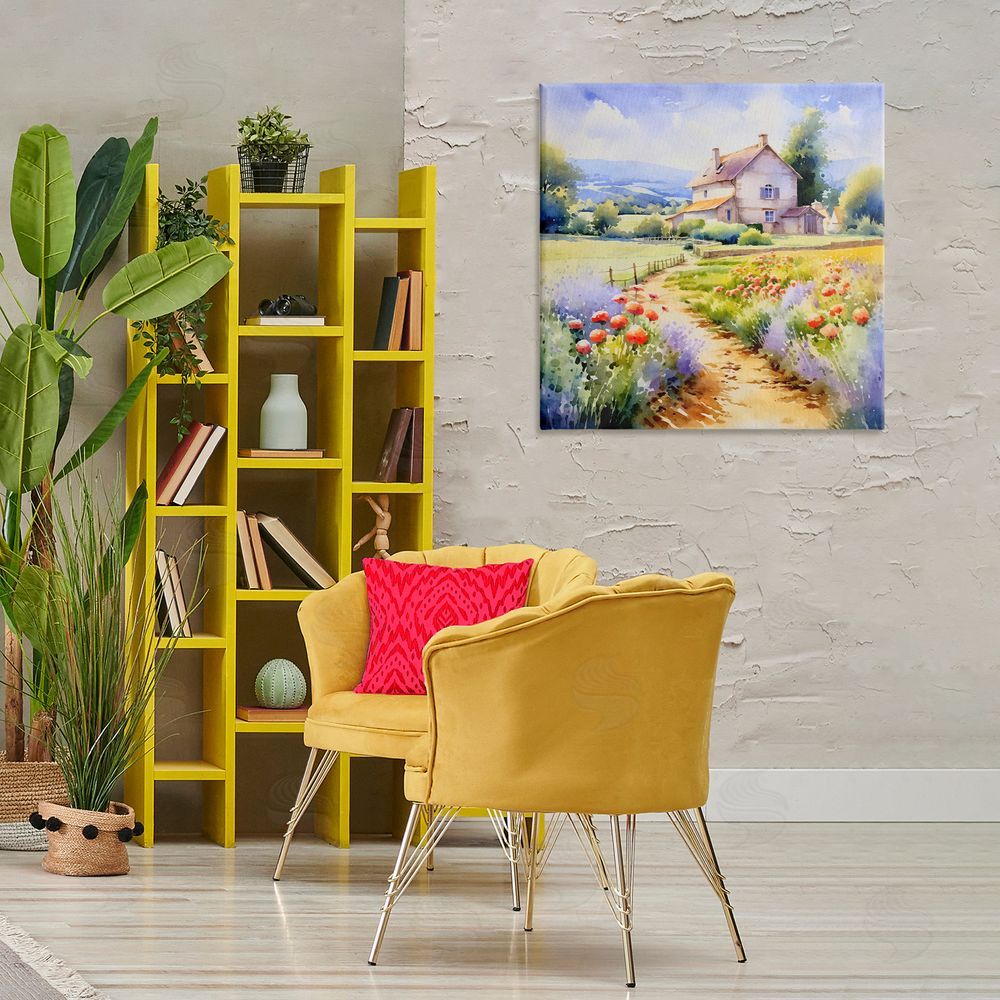Andrea Haase Provence Cottage Gardens Canvas Wall Art Print in Room