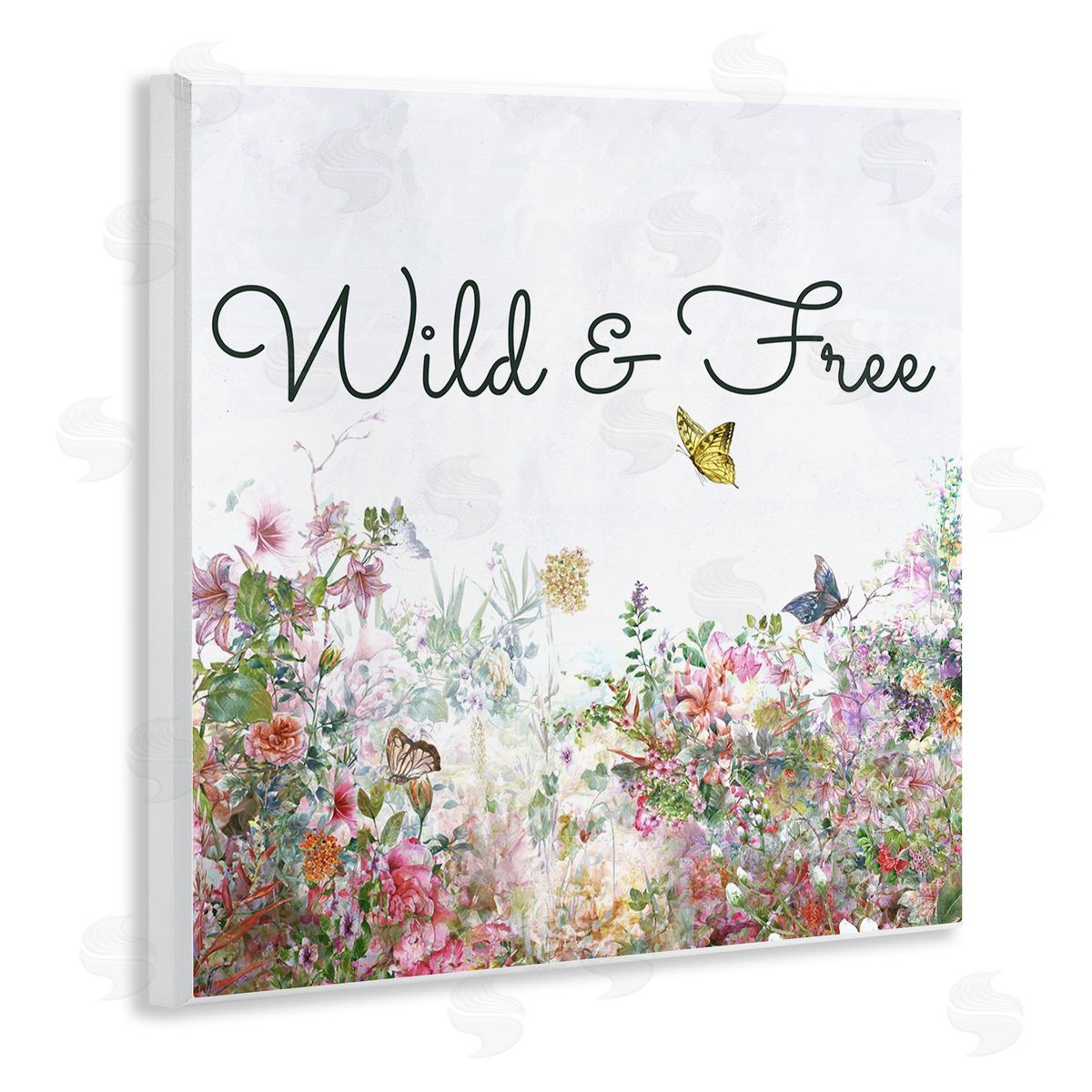 Karen Smith Wild & Free Butterflies Wooden Wall Plaque Art Print