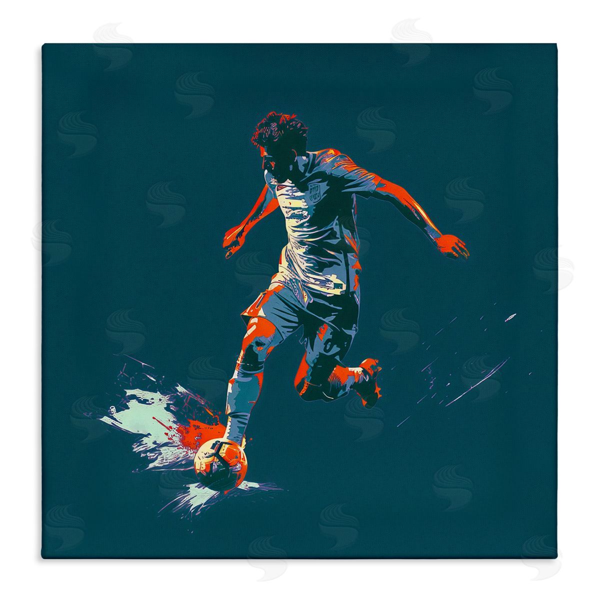 Lazar Studio Winning Soccer Goal Canvas Wall Art Print