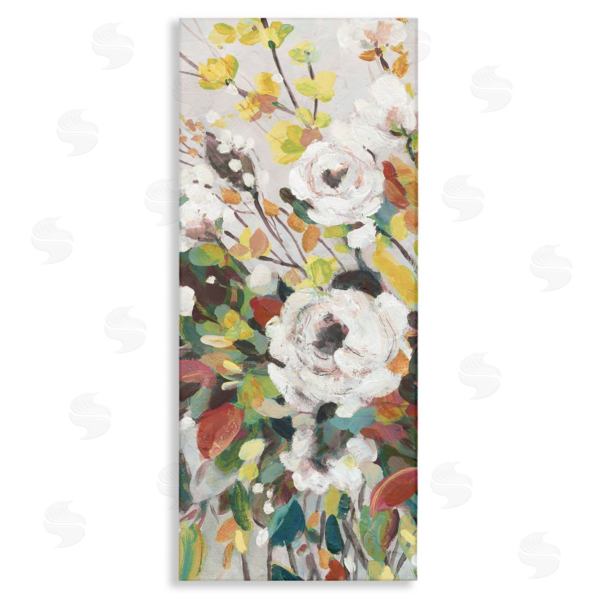 Mixed Flowers Array Canvas Wall Art, Home Decor by Carol Robinson