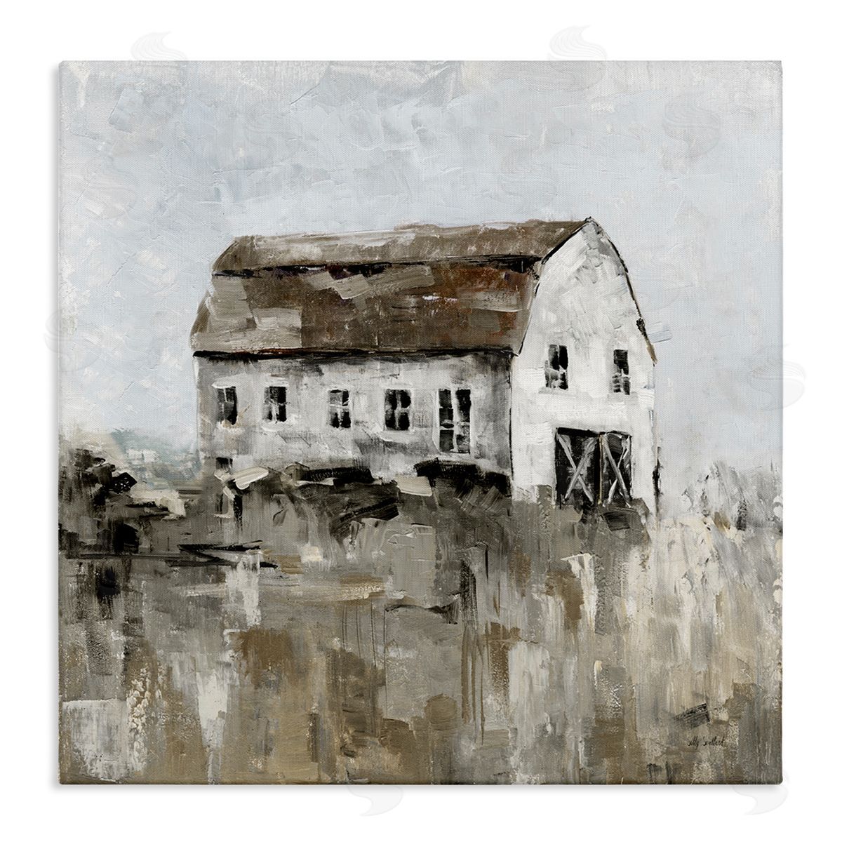 Sally Swatland Rustic Muted Farmhouse Canvas Wall Art Print