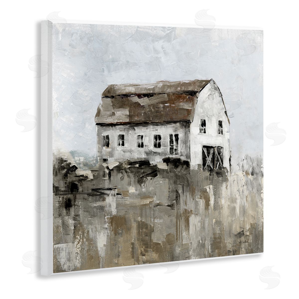 Sally Swatland Rustic Muted Farmhouse Wooden Wall Plaque Art Print