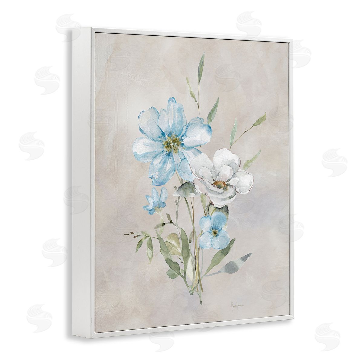 Simple Herbs Bundle White Frame Print Wall Art, Home Decor by Livi Finn