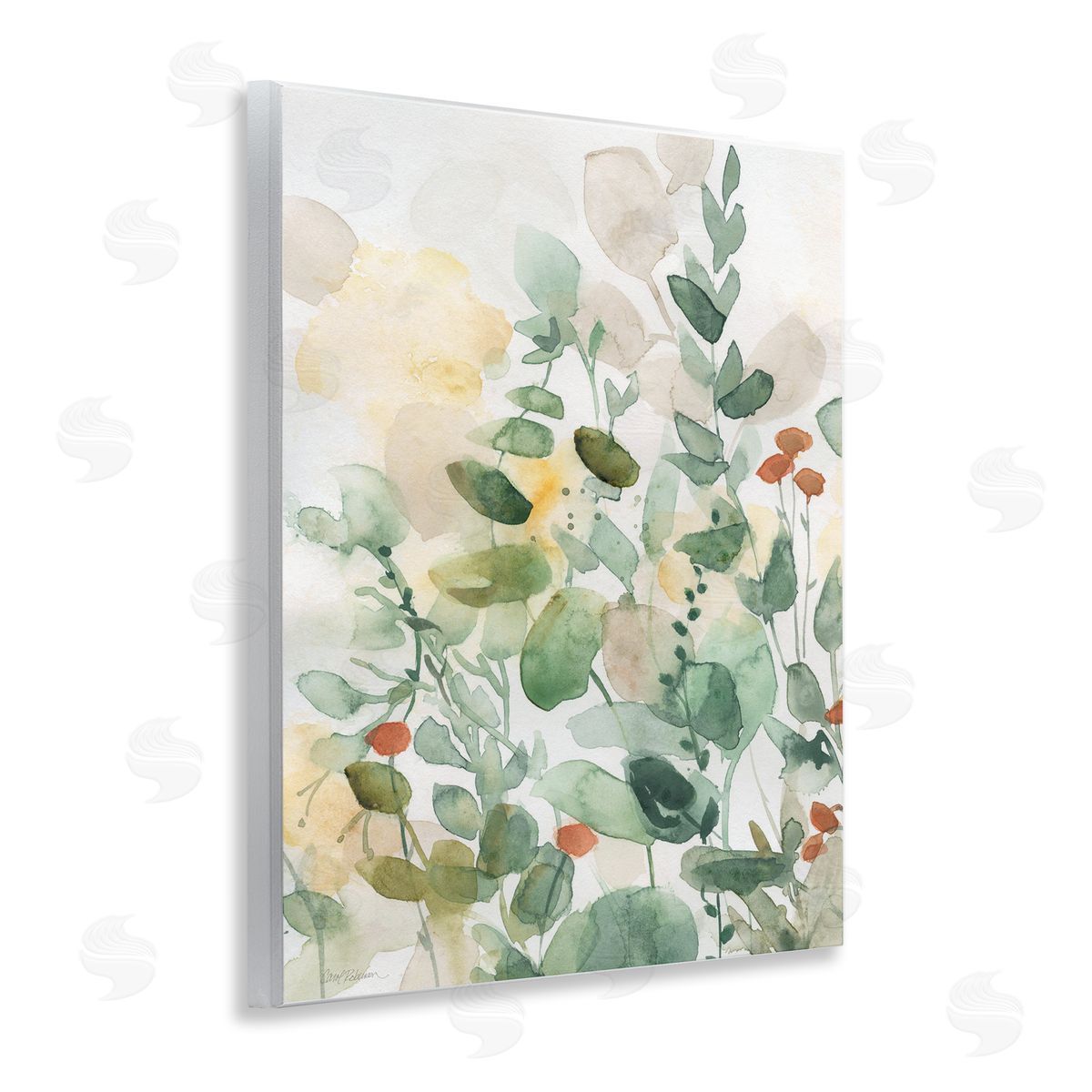 Opaque Layered Leaves Wood Plaque Wall Art, Home Decor by Carol Robinson