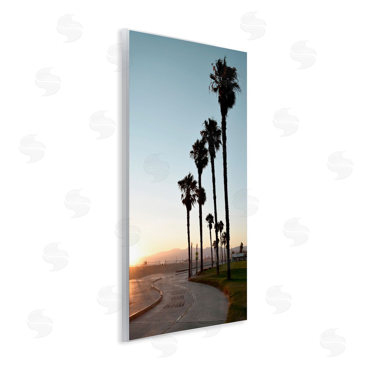 Clear Day Palm Trees Wood Plaque Wall Art, Home Decor by Natalie Carpentieri