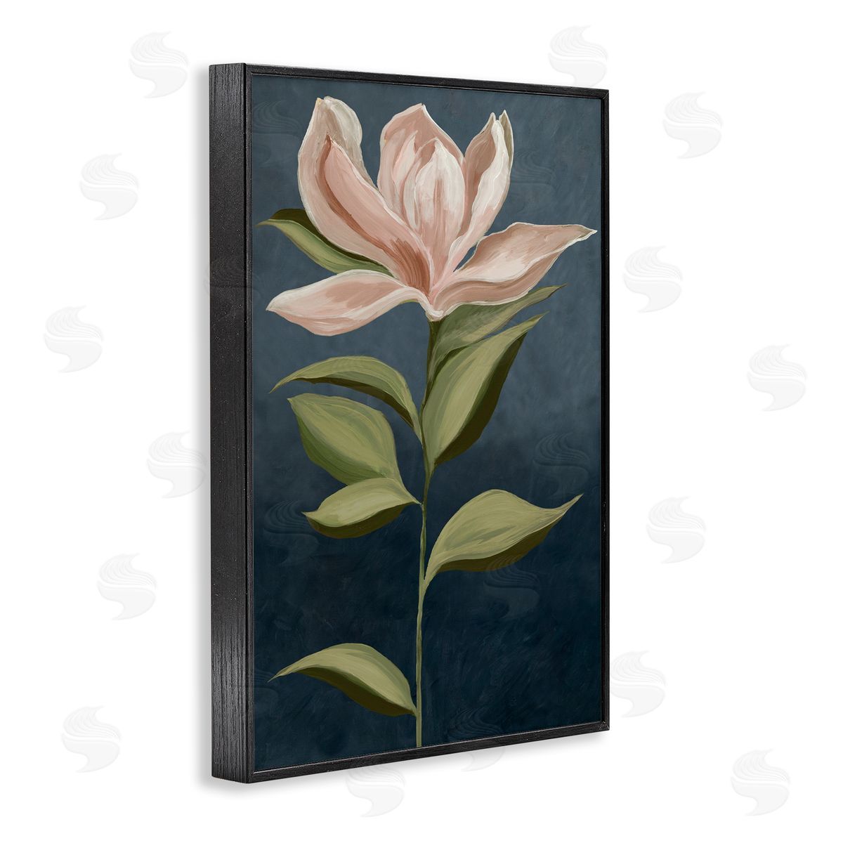 Pink Iris Petals Black Frame Print Wall Art, Home Decor by Jacob Q