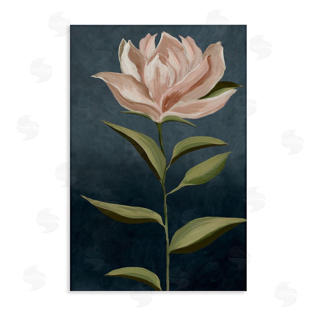 Traditional Pink Bloom Canvas Wall Art, Home Decor by Jacob Q