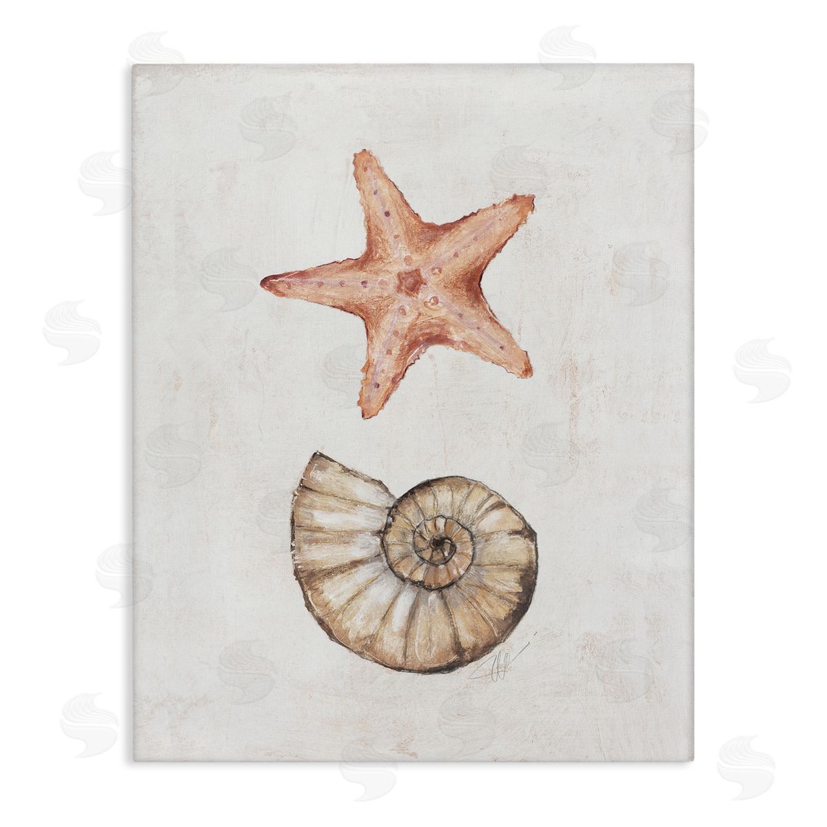 Subtle Sea Life Canvas Wall Art, Home Decor by Filippo Ioco
