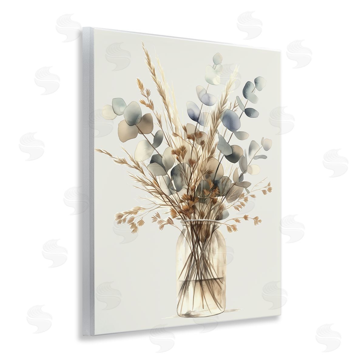 Opaque Eucalyptus Bouquet Wood Plaque Wall Art, Home Decor by Steve Hunziker
