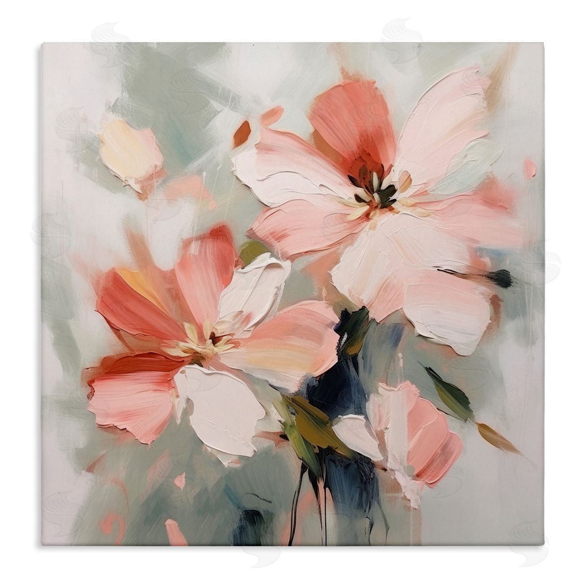 Charming Pink Blossoms Canvas Wall Art, Home Decor by Irena Orlov