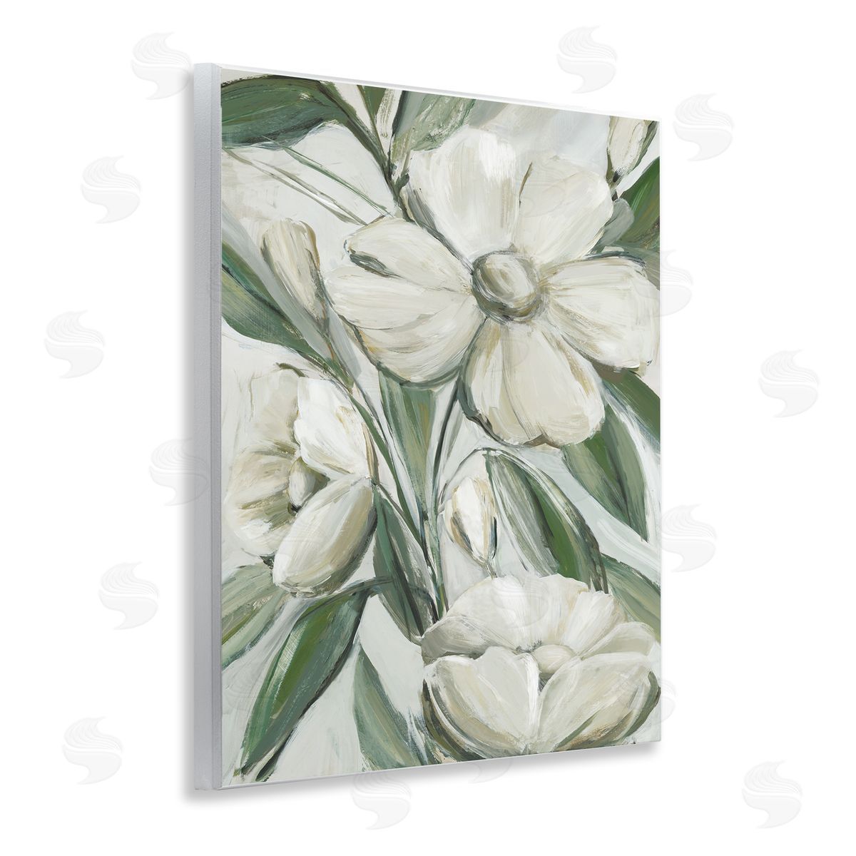 Dogwood on Vines Wood Plaque Wall Art, Home Decor by Hannah Dawson