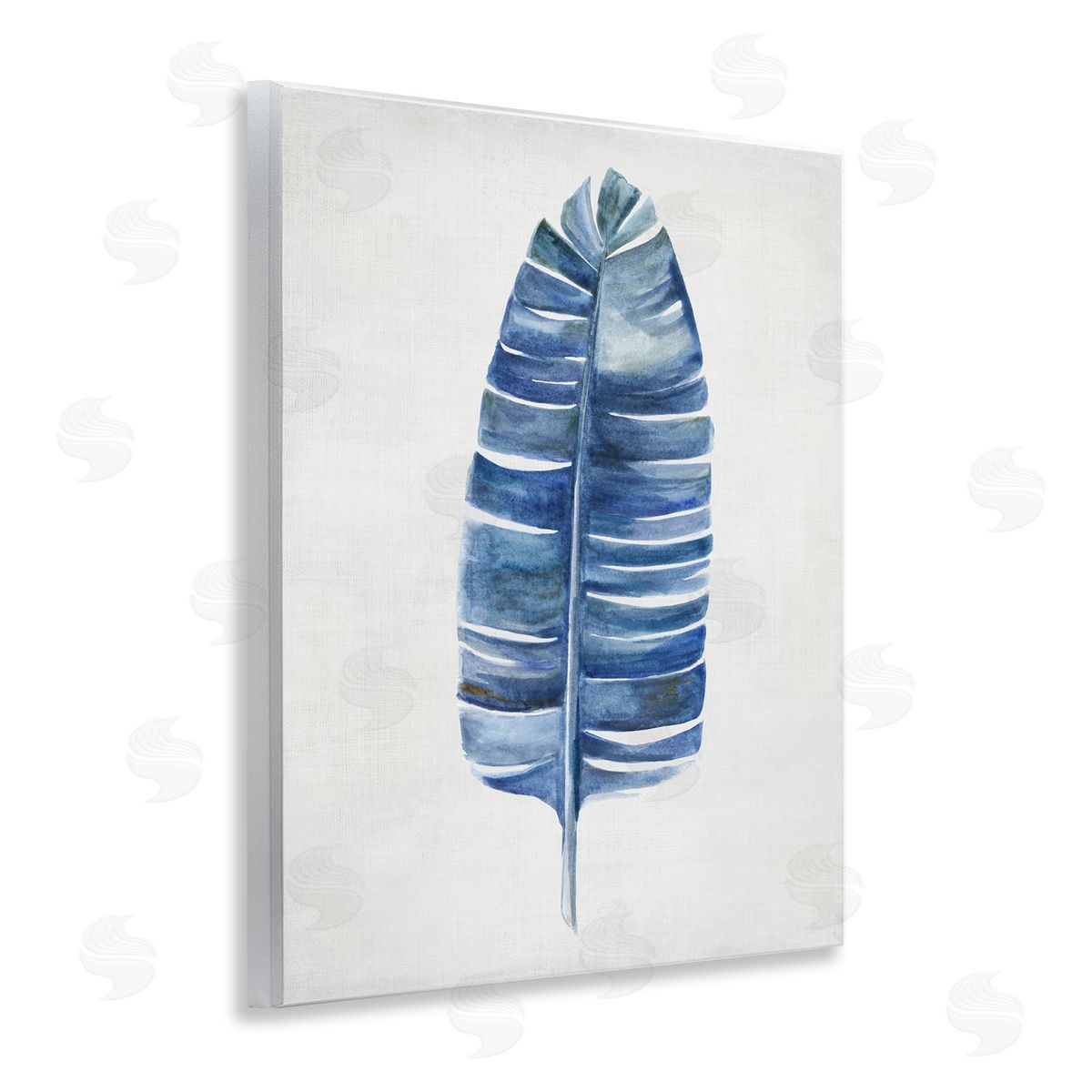 Single Fan Plant Sprig Wood Plaque Wall Art, Home Decor by Hannah Dawson