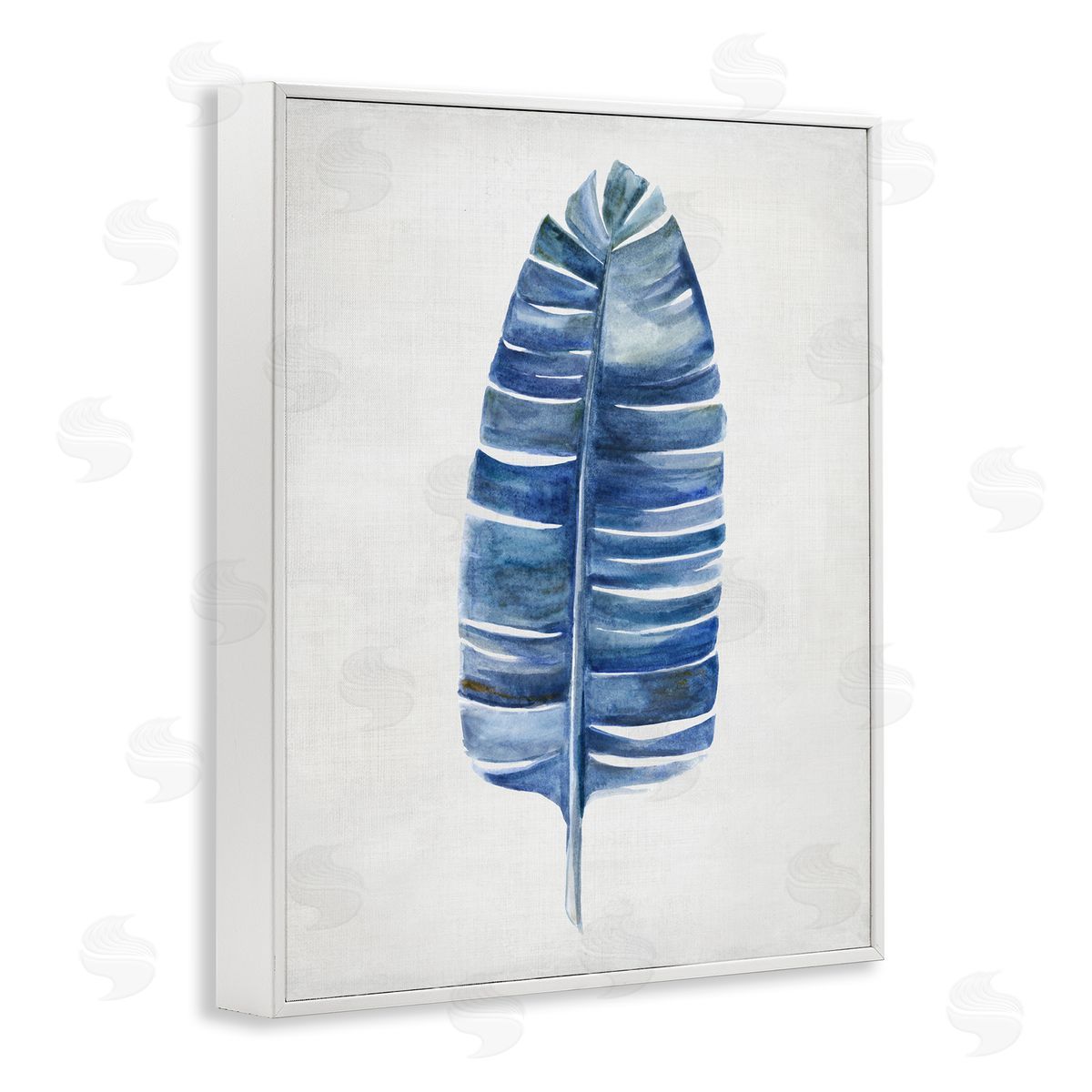 Single Fan Plant Sprig White Frame Print Wall Art, Home Decor by Hannah Dawson