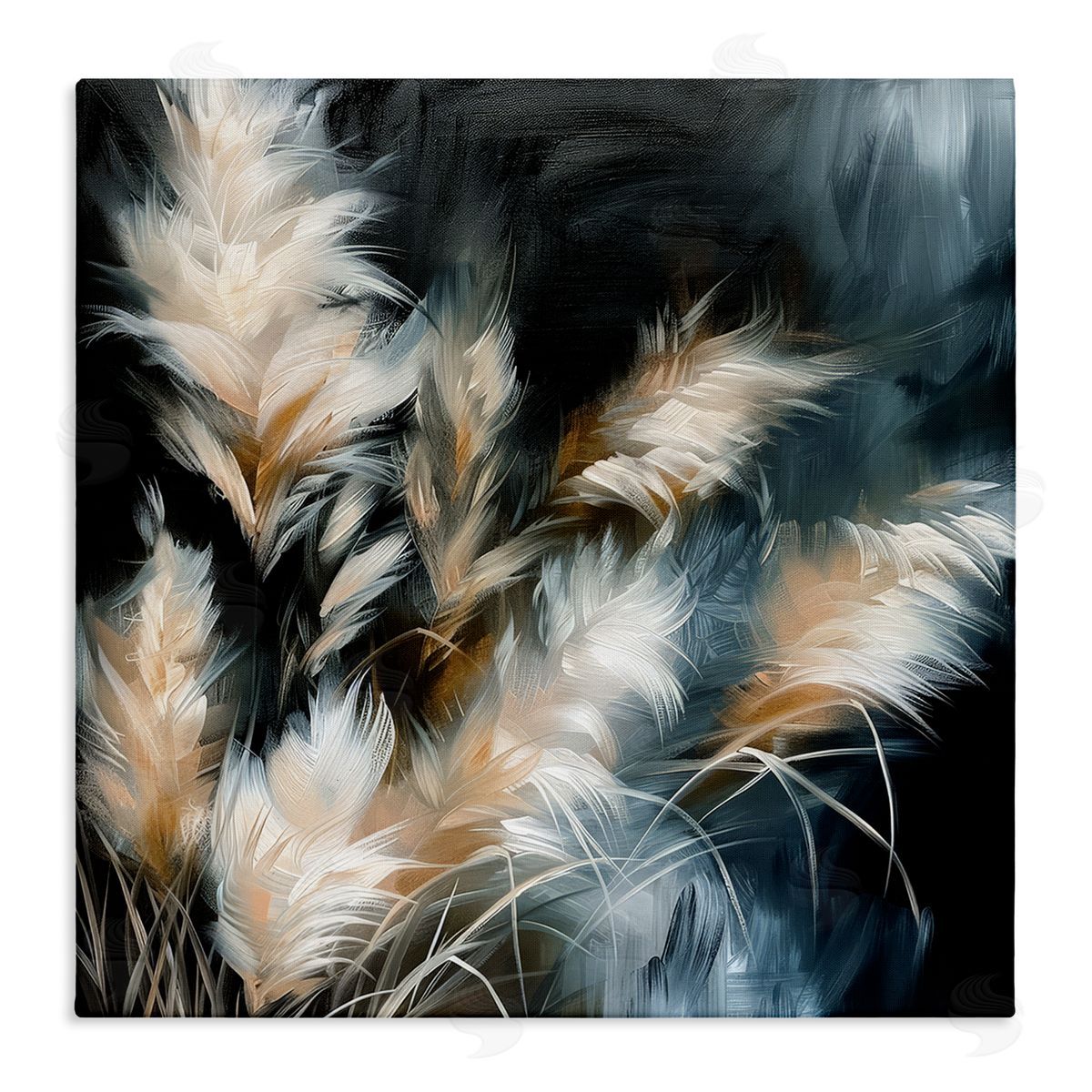 Feathery Windblown Wheat Canvas Wall Art, Home Decor by Raymond Powers