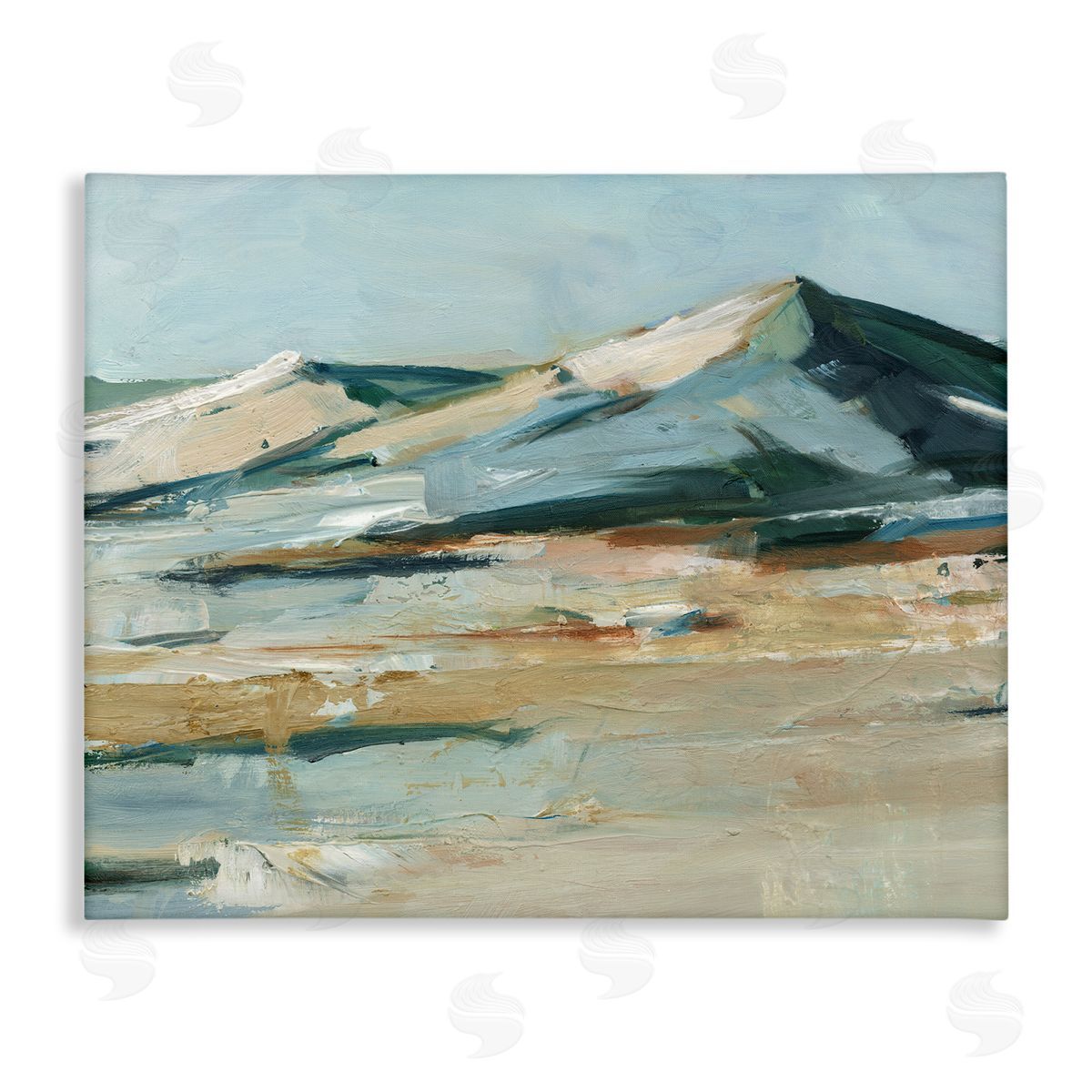 Desert Mountain Dunes Canvas Wall Art, Home Decor by Ethan Harper