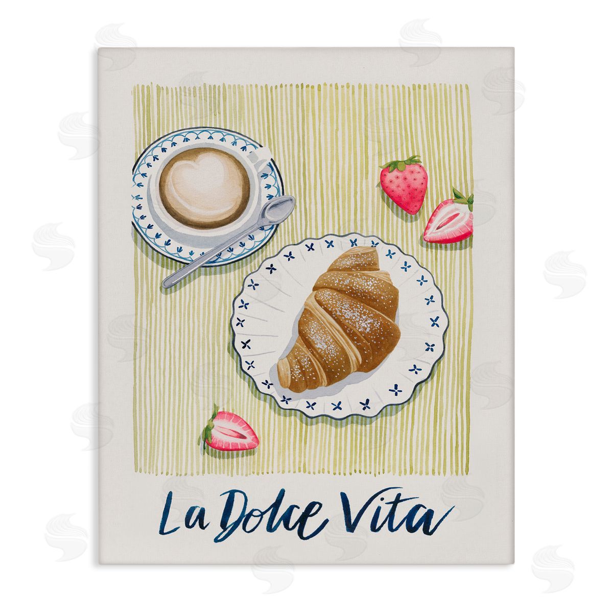 La Dolce Vita Brunch Canvas Wall Art, Home Decor by Grace Popp