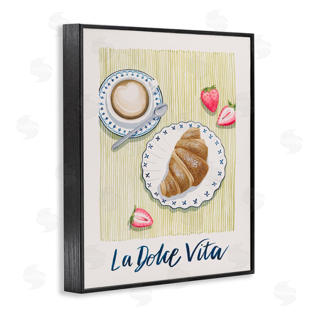 La Dolce Vita Brunch Black Frame Print Wall Art, Home Decor by Grace Popp