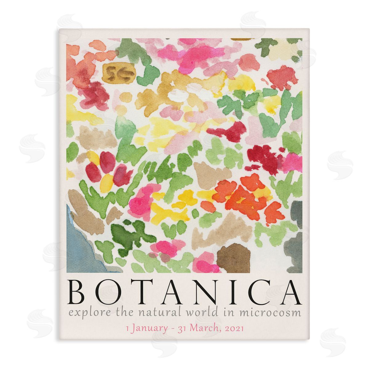 Botanica Abstract Florals Canvas Wall Art, Home Decor by June Erica Vess