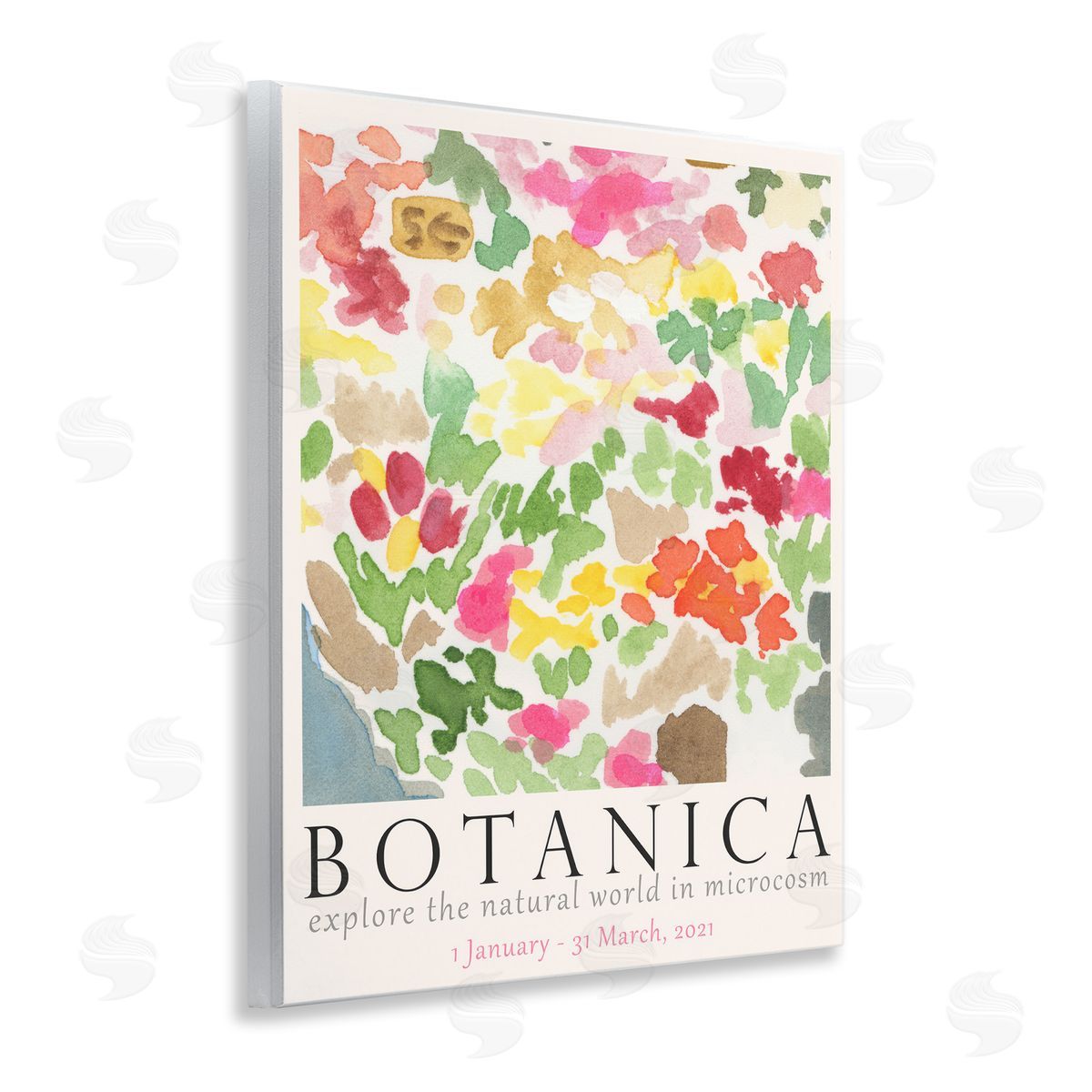 Botanica Abstract Florals Wood Plaque Wall Art, Home Decor by June Erica Vess