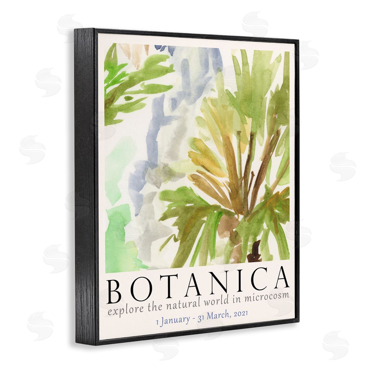 Botanica Museum Poster Black Frame Print Wall Art, Home Decor by June Erica Vess