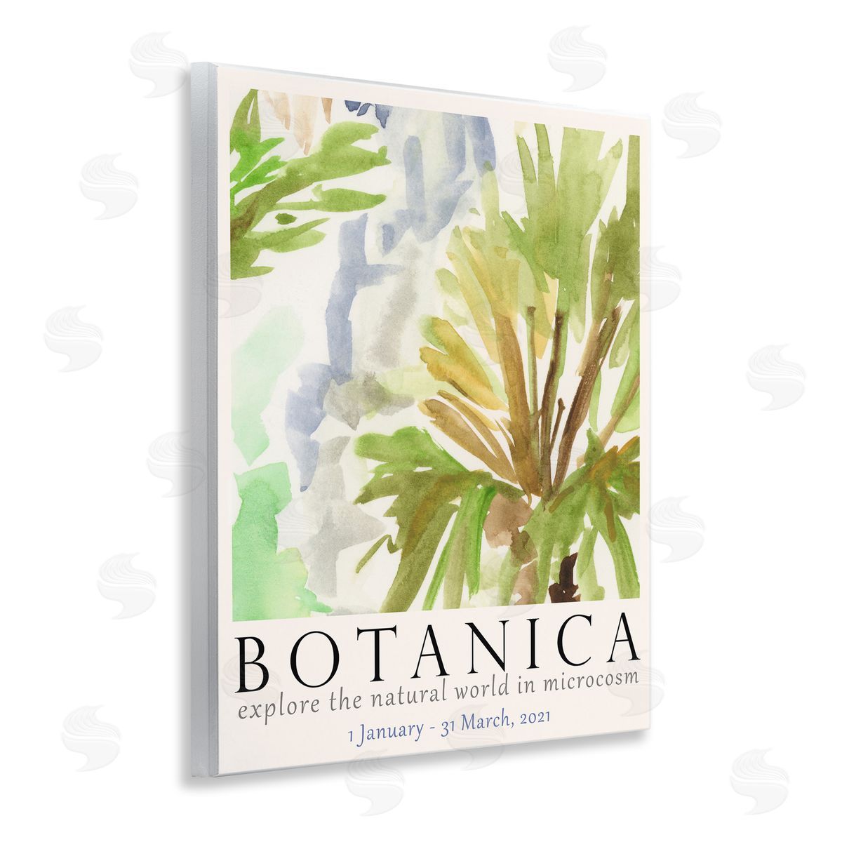 Botanica Museum Poster Wood Plaque Wall Art, Home Decor by June Erica Vess