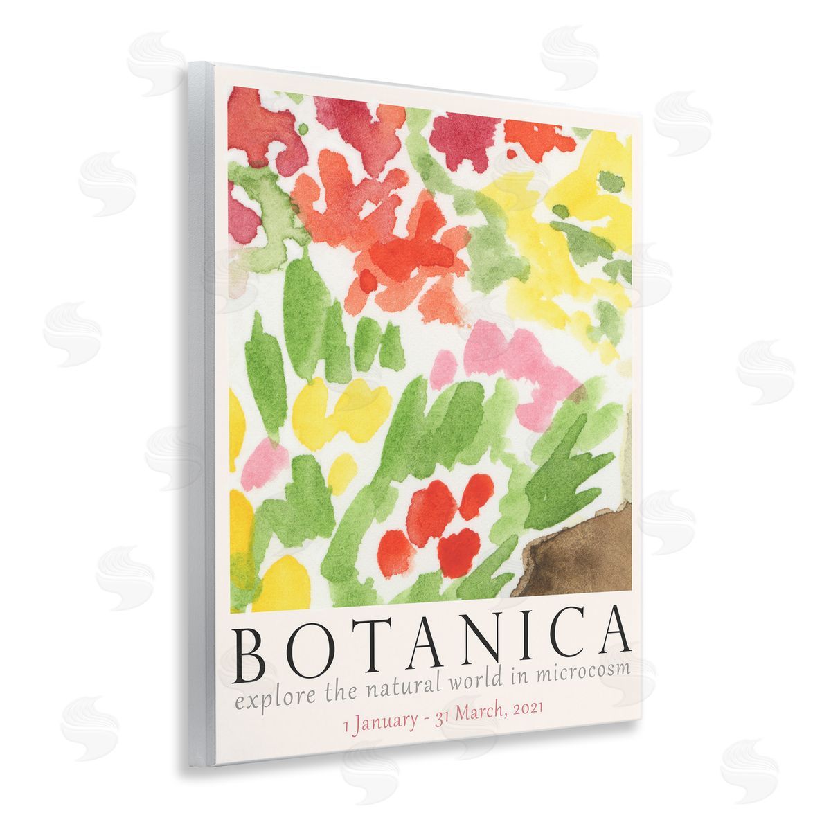 Botanica Floral Museum Wood Plaque Wall Art, Home Decor by June Erica Vess