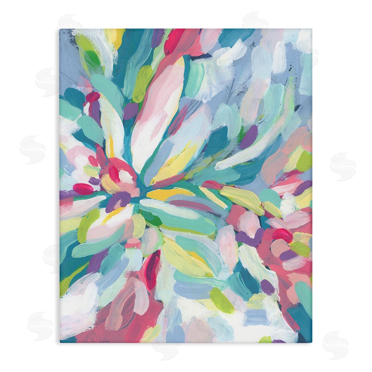 Centric Paint Strokes Canvas Wall Art, Home Decor by June Erica Vess