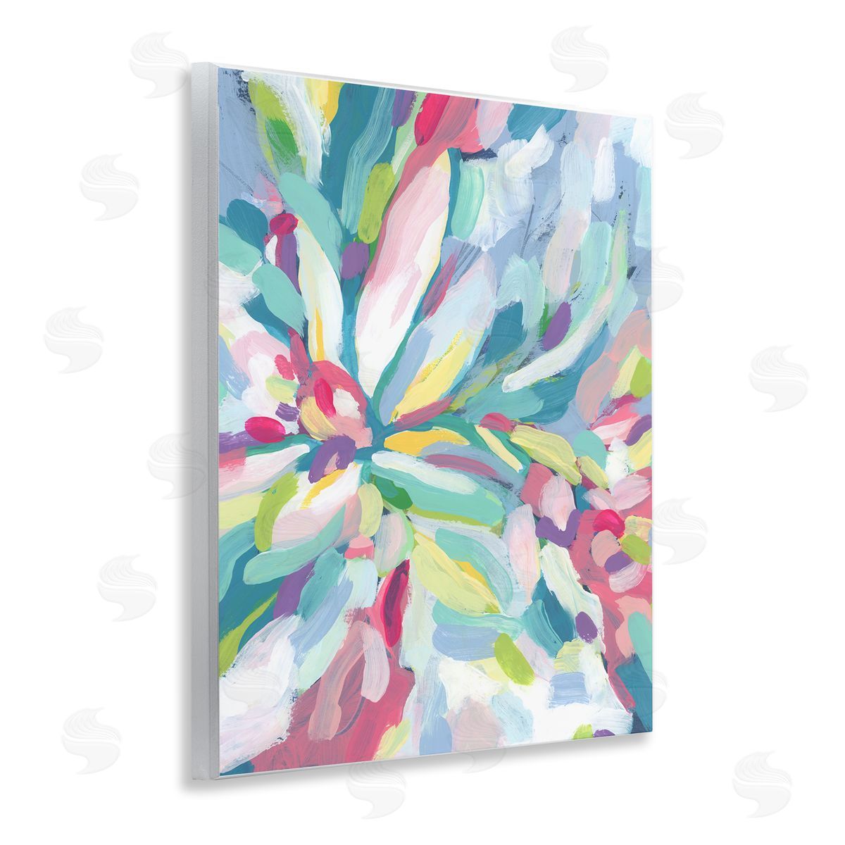 Centric Paint Strokes Wood Plaque Wall Art, Home Decor by June Erica Vess