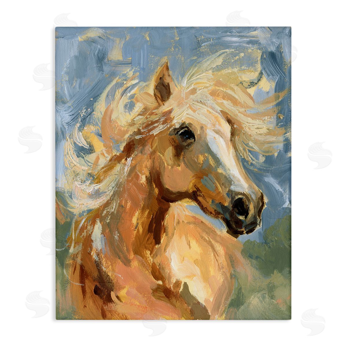 Horse with Tousled Mane Canvas Wall Art, Home Decor by Victoria Barnes