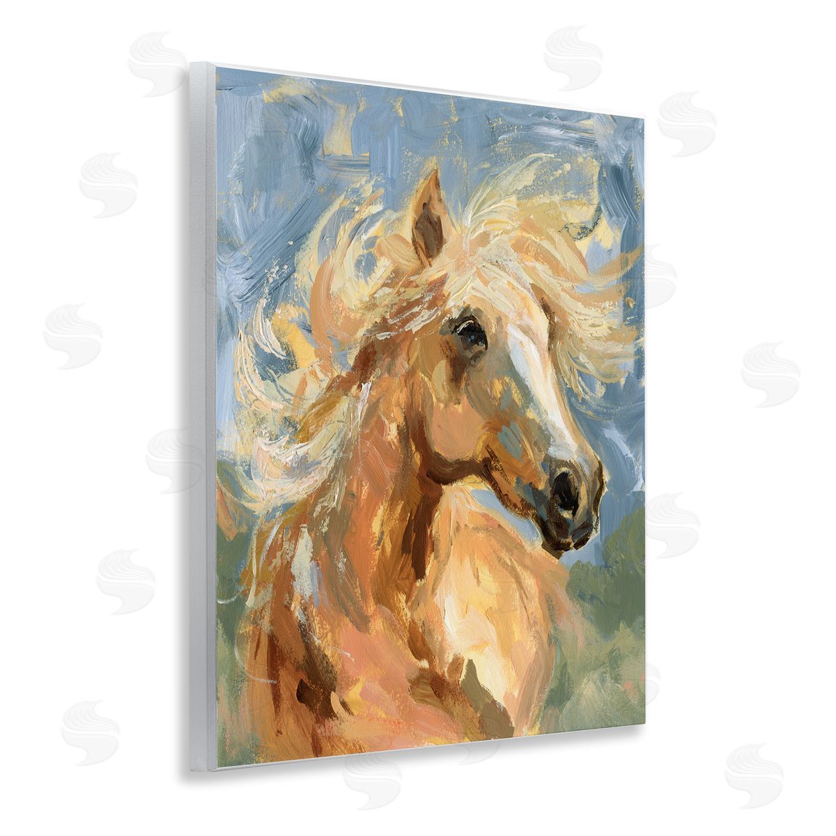 Horse with Tousled Mane Wood Plaque Wall Art, Home Decor by Victoria Barnes
