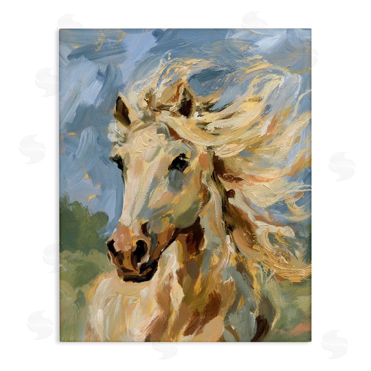 Windswept Horse Mane Canvas Wall Art, Home Decor by Victoria Barnes