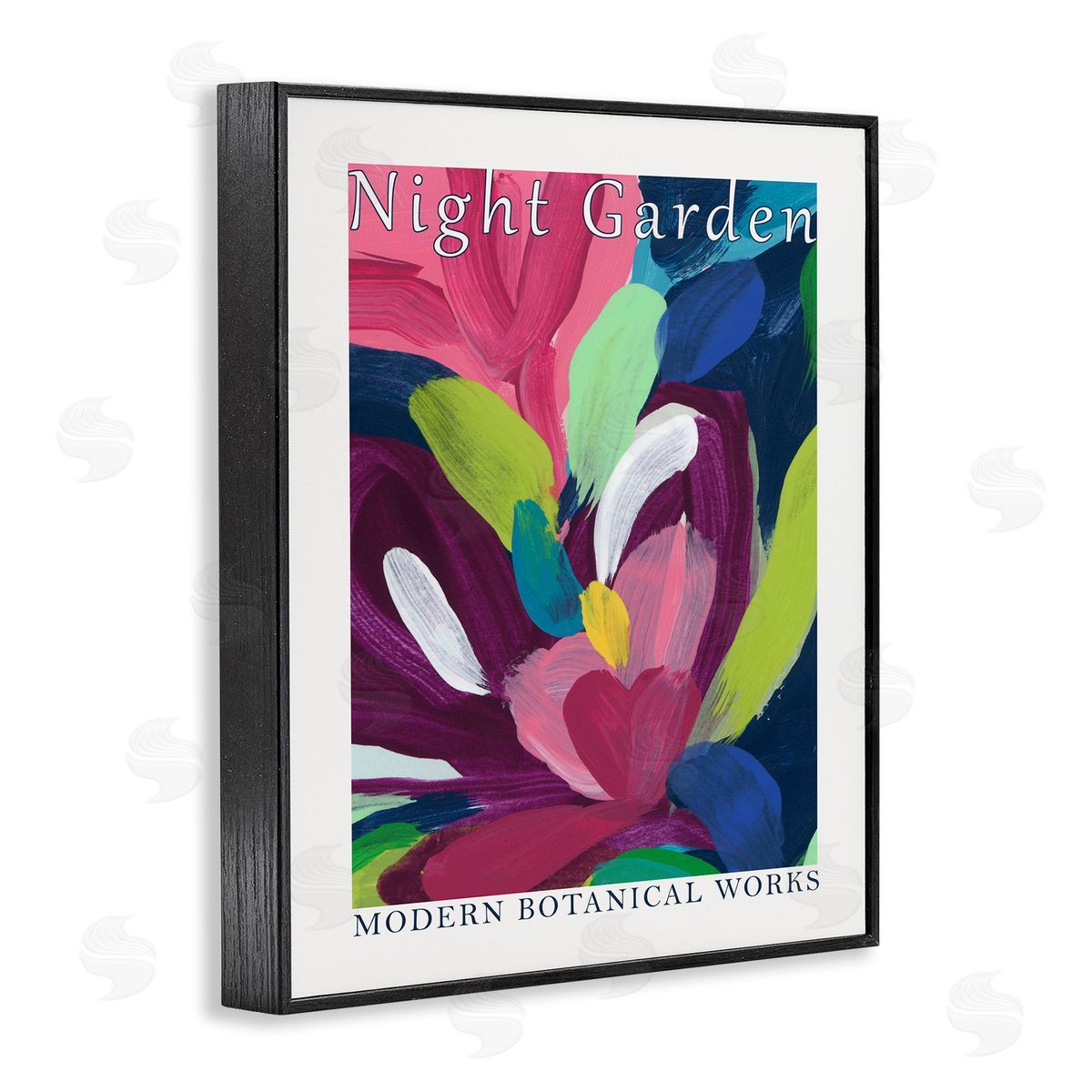 Night Garden Museum Black Frame Print Wall Art, Home Decor by June Erica Vess