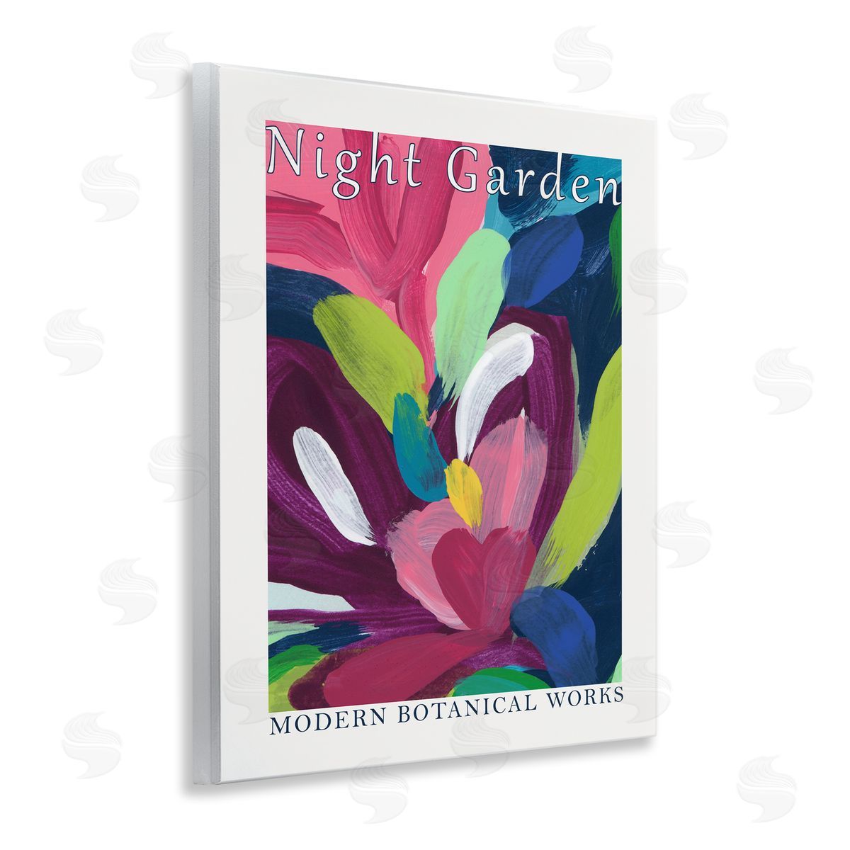 Night Garden Museum Wood Plaque Wall Art, Home Decor by June Erica Vess