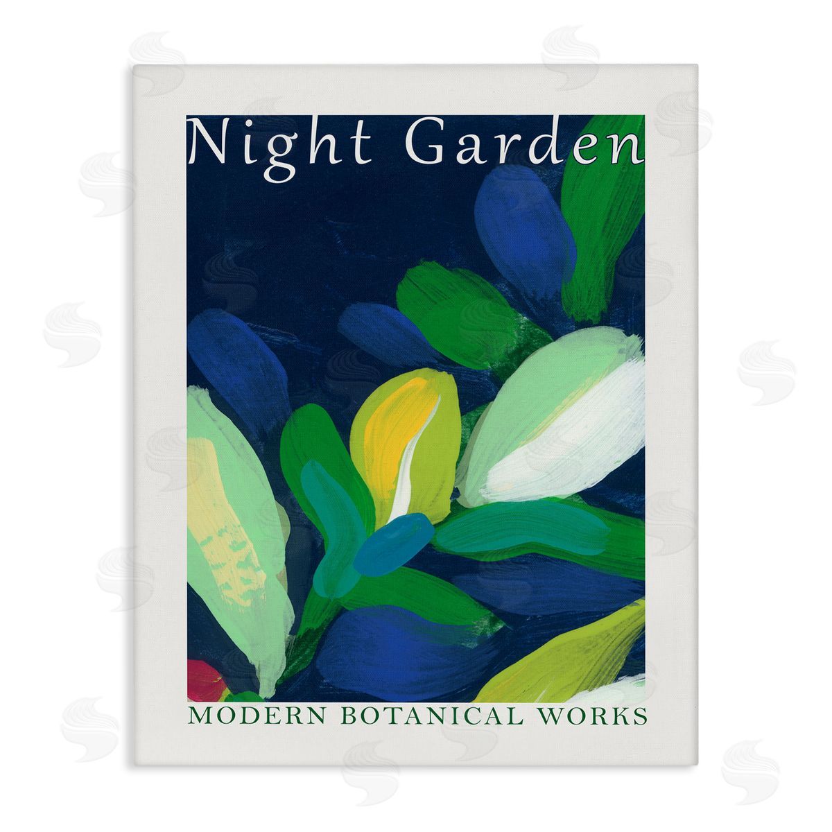 Night Garden Poster Canvas Wall Art, Home Decor by June Erica Vess