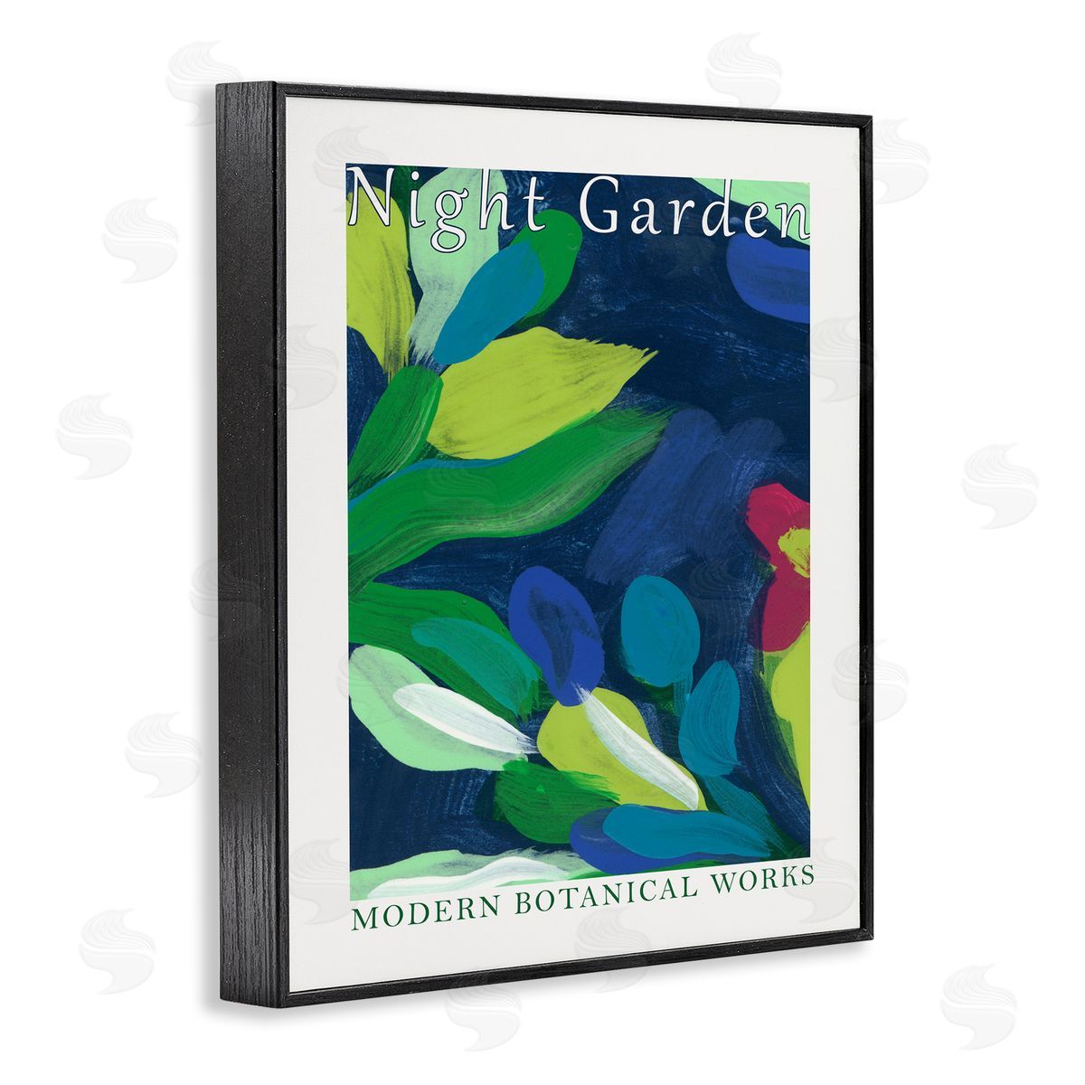 Modern Botanicals Museum Black Frame Print Wall Art, Home Decor by June Erica Vess