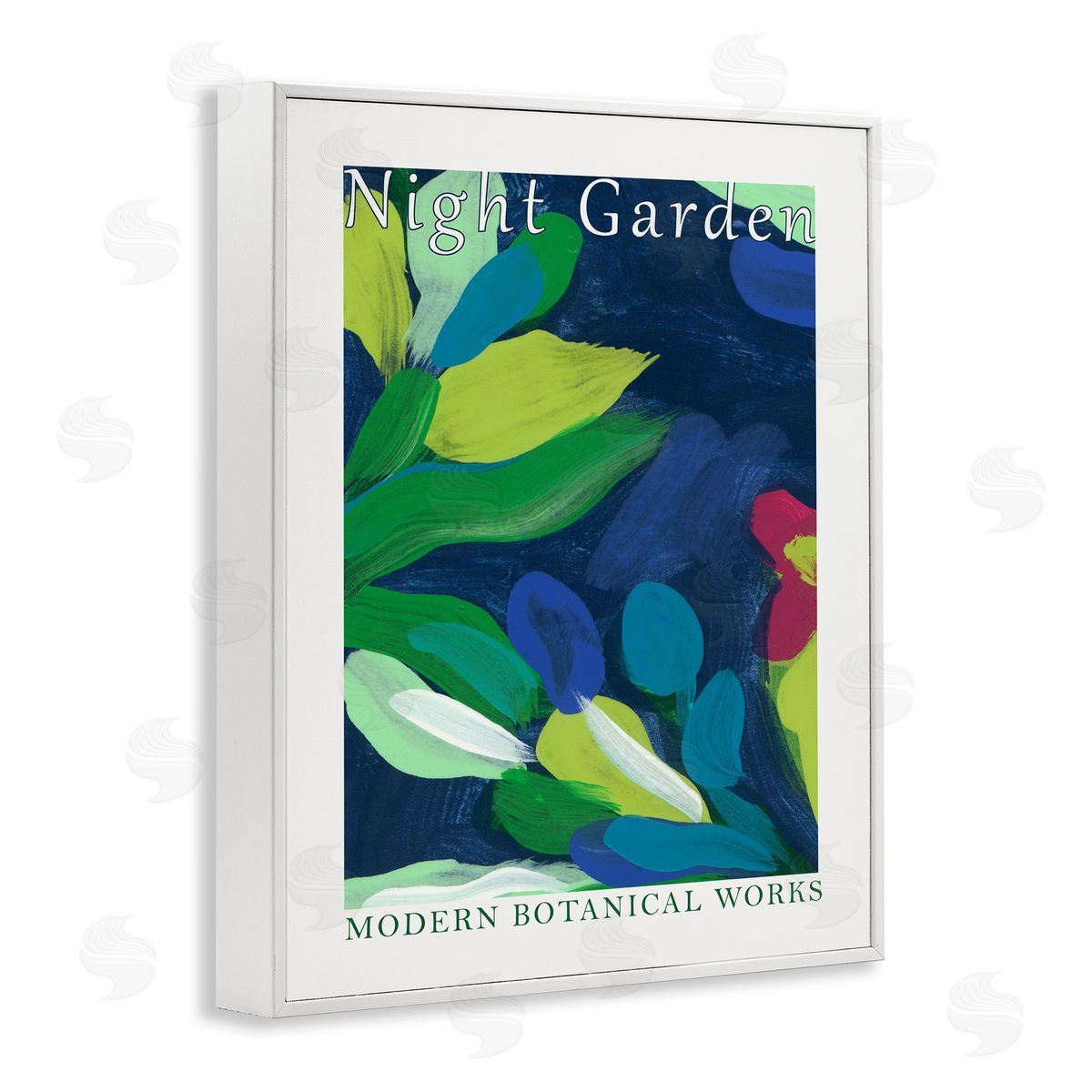Modern Botanicals Museum White Frame Print Wall Art, Home Decor by June Erica Vess