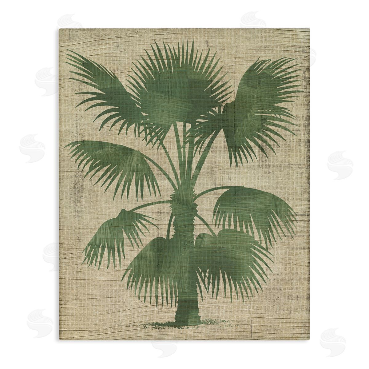 Vintage Distressed Palm Canvas Wall Art, Home Decor by June Erica Vess