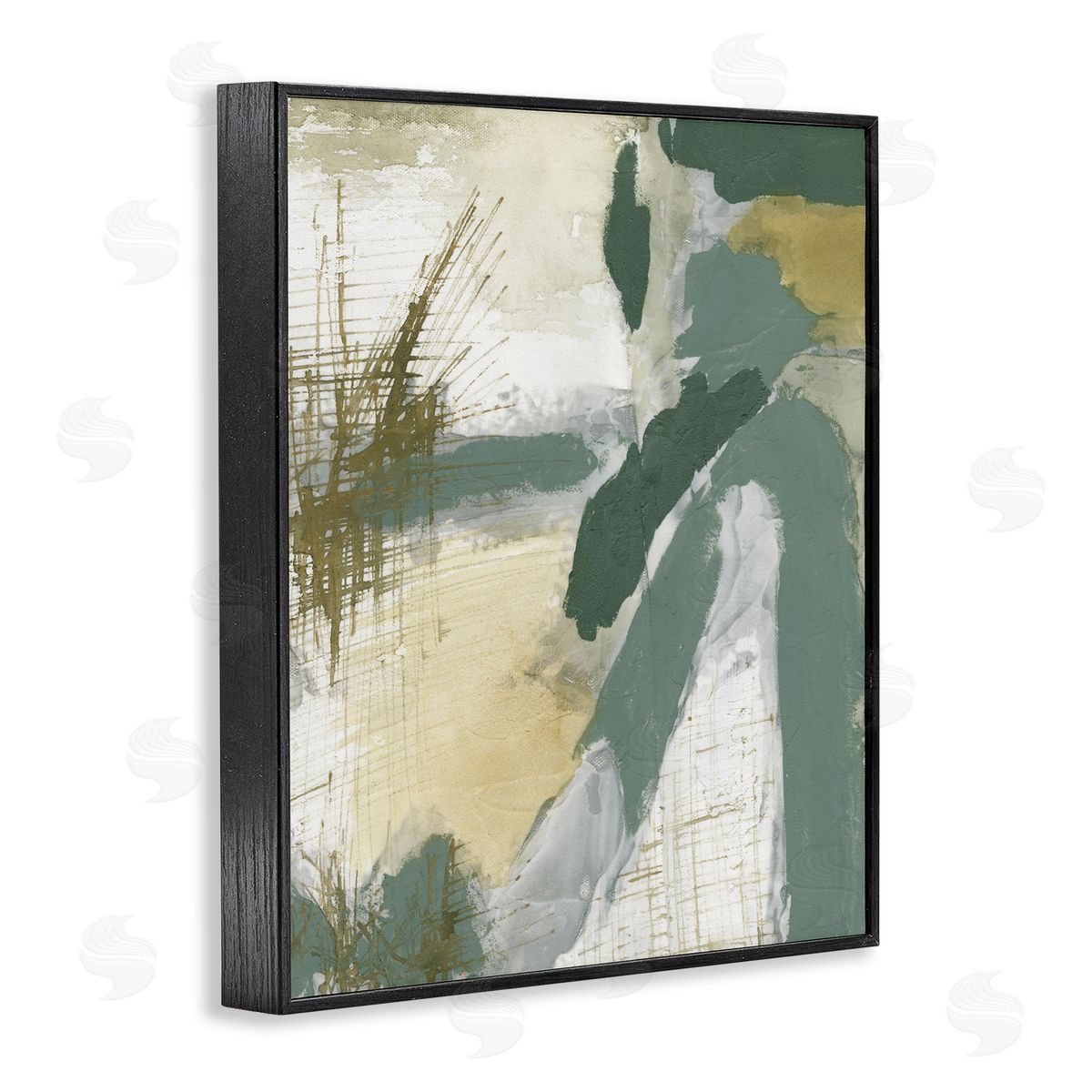 Dynamic Abstract with Grey Black Frame Print Wall Art, Home Decor by Vanna Lam