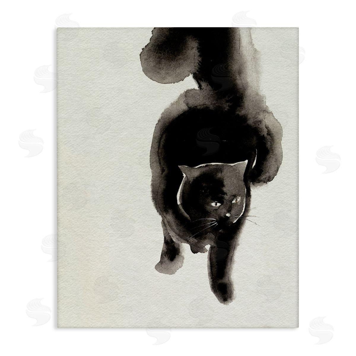 Fierce Black Cat Canvas Wall Art, Home Decor by Melissa Wang