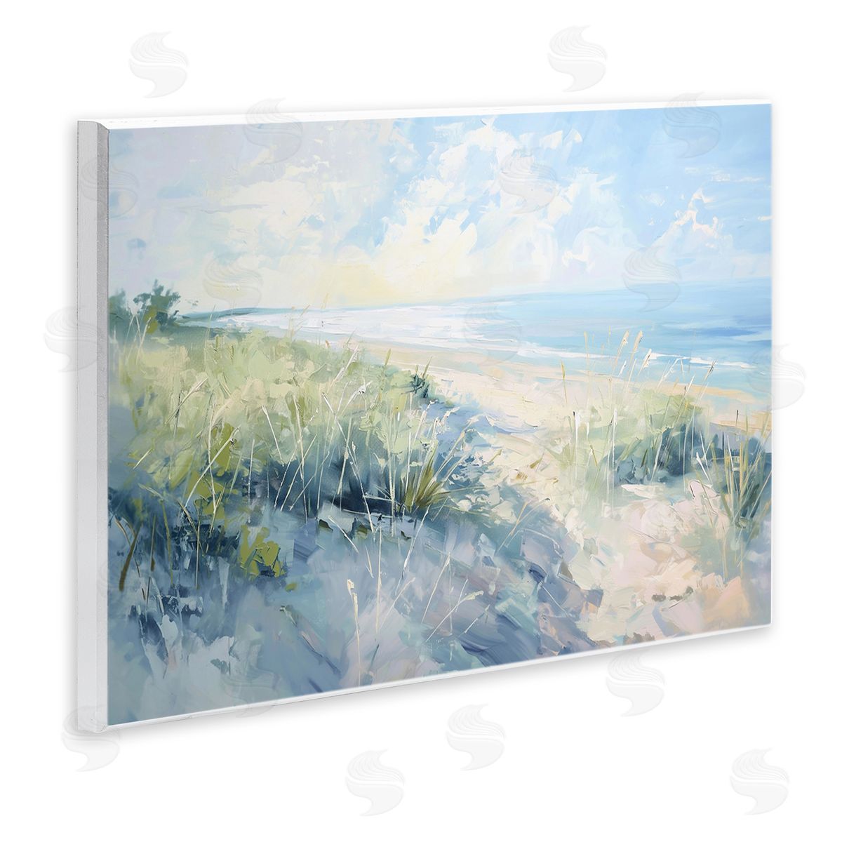 Sunny Day At The Coast Wood Plaque Wall Art, Home Decor by Gina Kelly