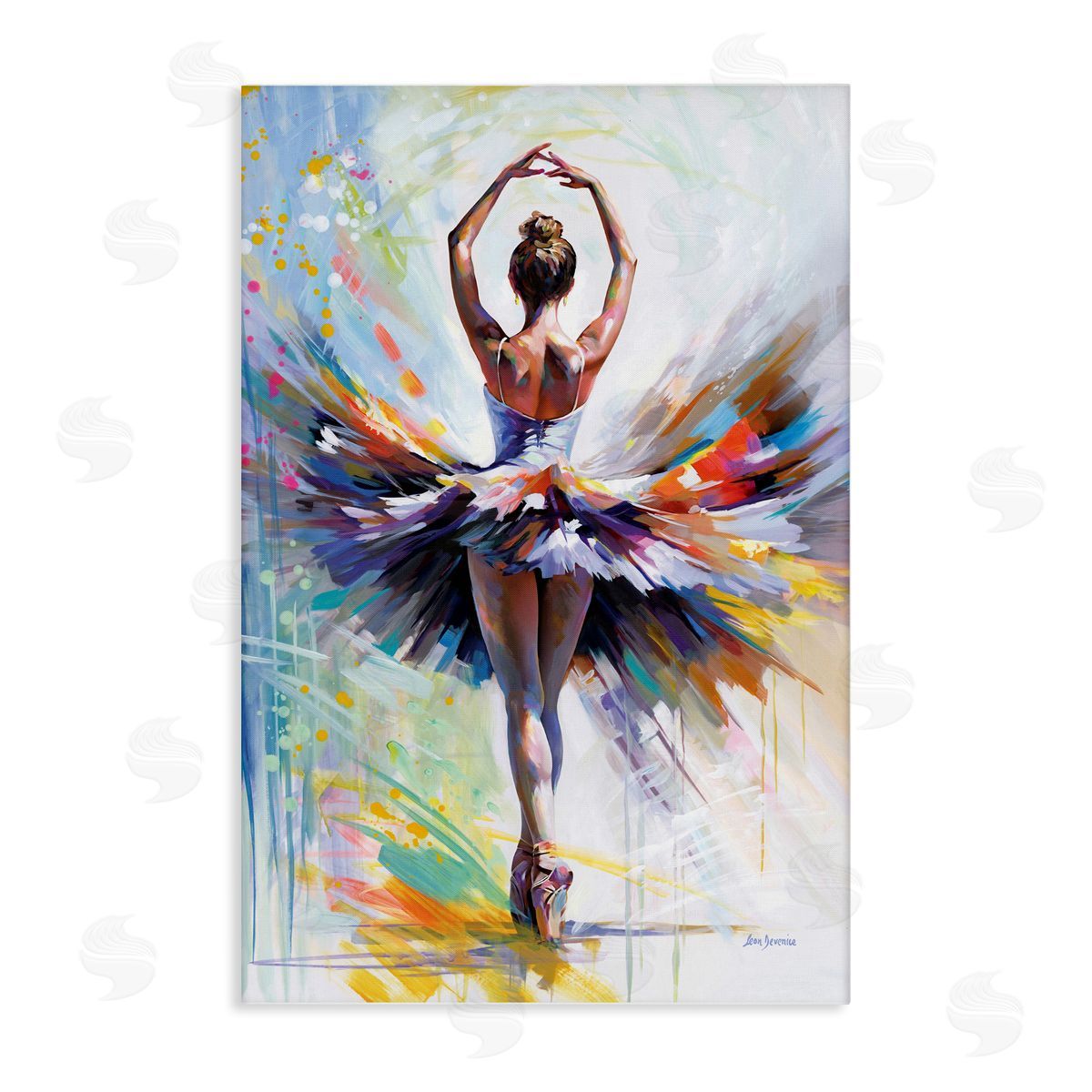 Prelude to Passion Ballet Canvas Wall Art, Home Decor by Leon Devenice