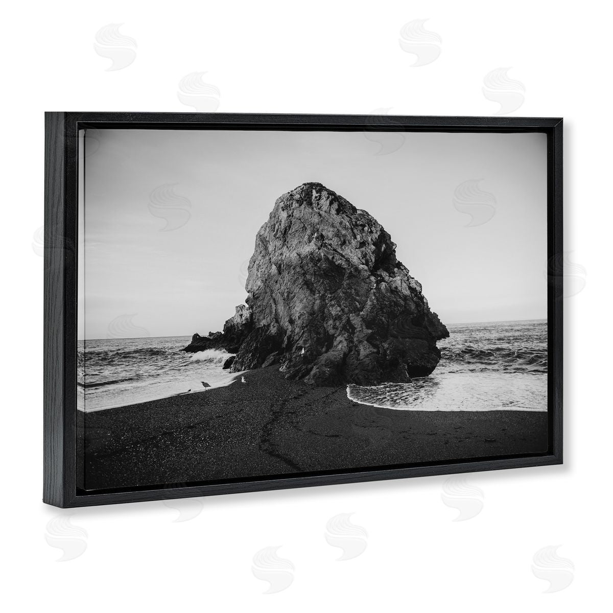 Sonoma Coast Landmark Black Floating Frame Canvas Wall Art, Home Decor by Crystal Lynn Collins