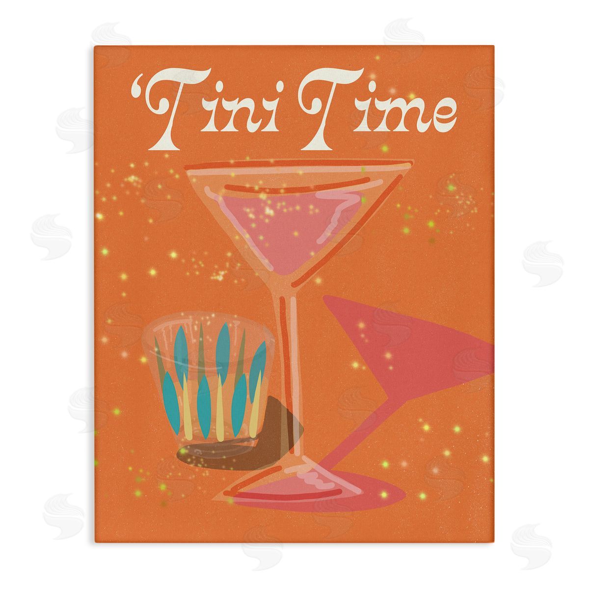 Jen Bucheli Tini Time Cocktail Canvas Wall Art Print