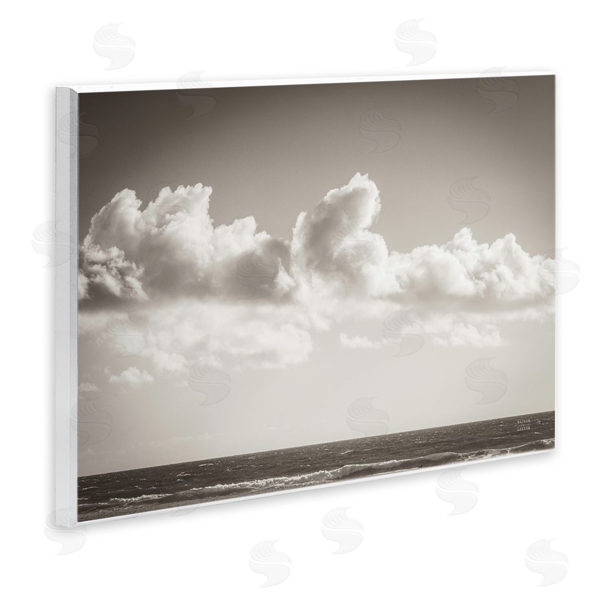Clouds over Venice Beach Wood Plaque Wall Art, Home Decor by Nathan Larson