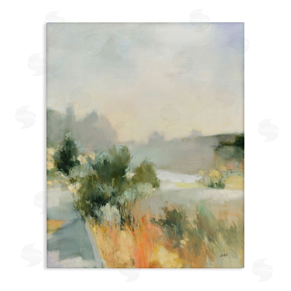 Along The Path Landscape Canvas Wall Art, Home Decor by Julia Purinton