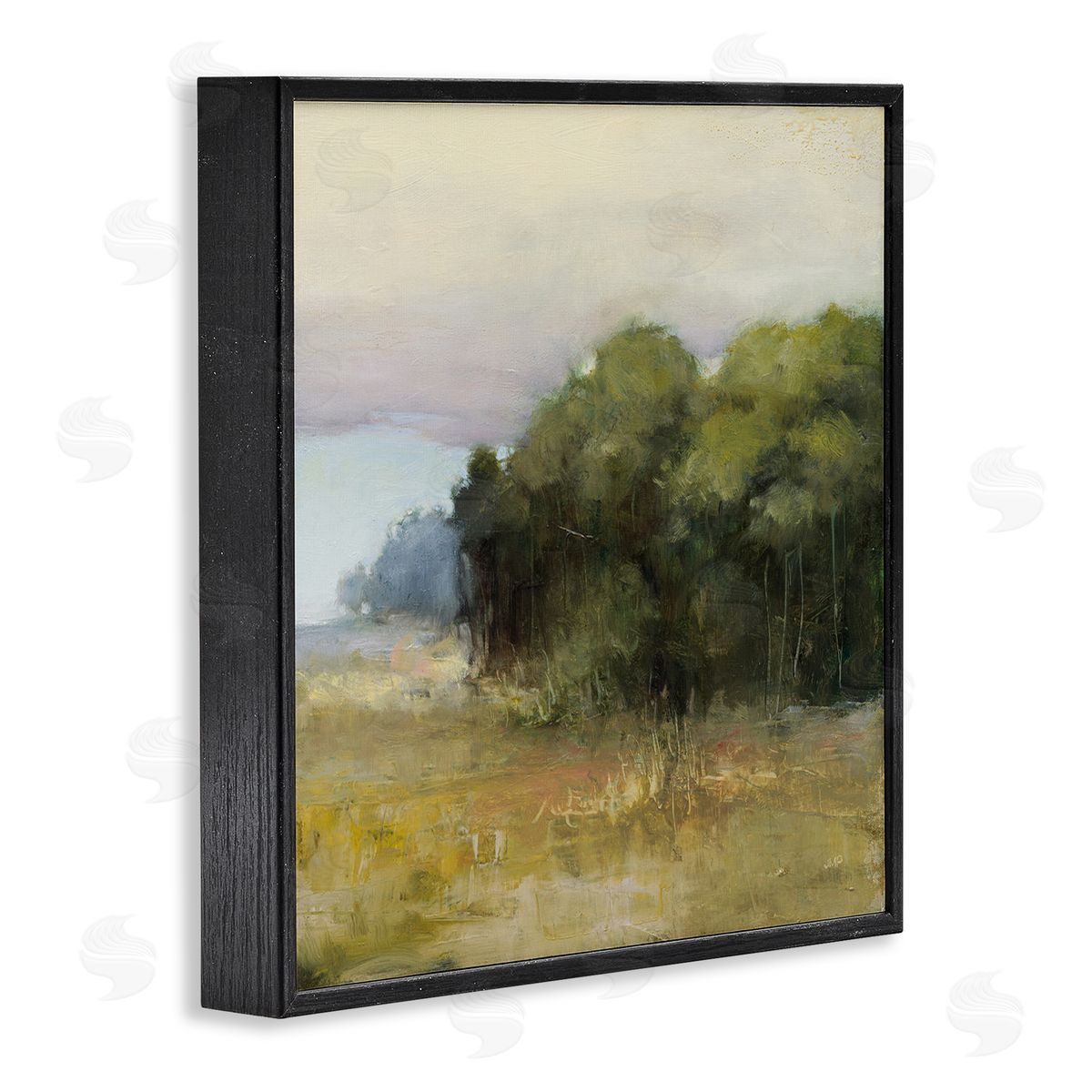 Edge Of Forest Landscape Black Frame Print Wall Art, Home Decor by Julia Purinton