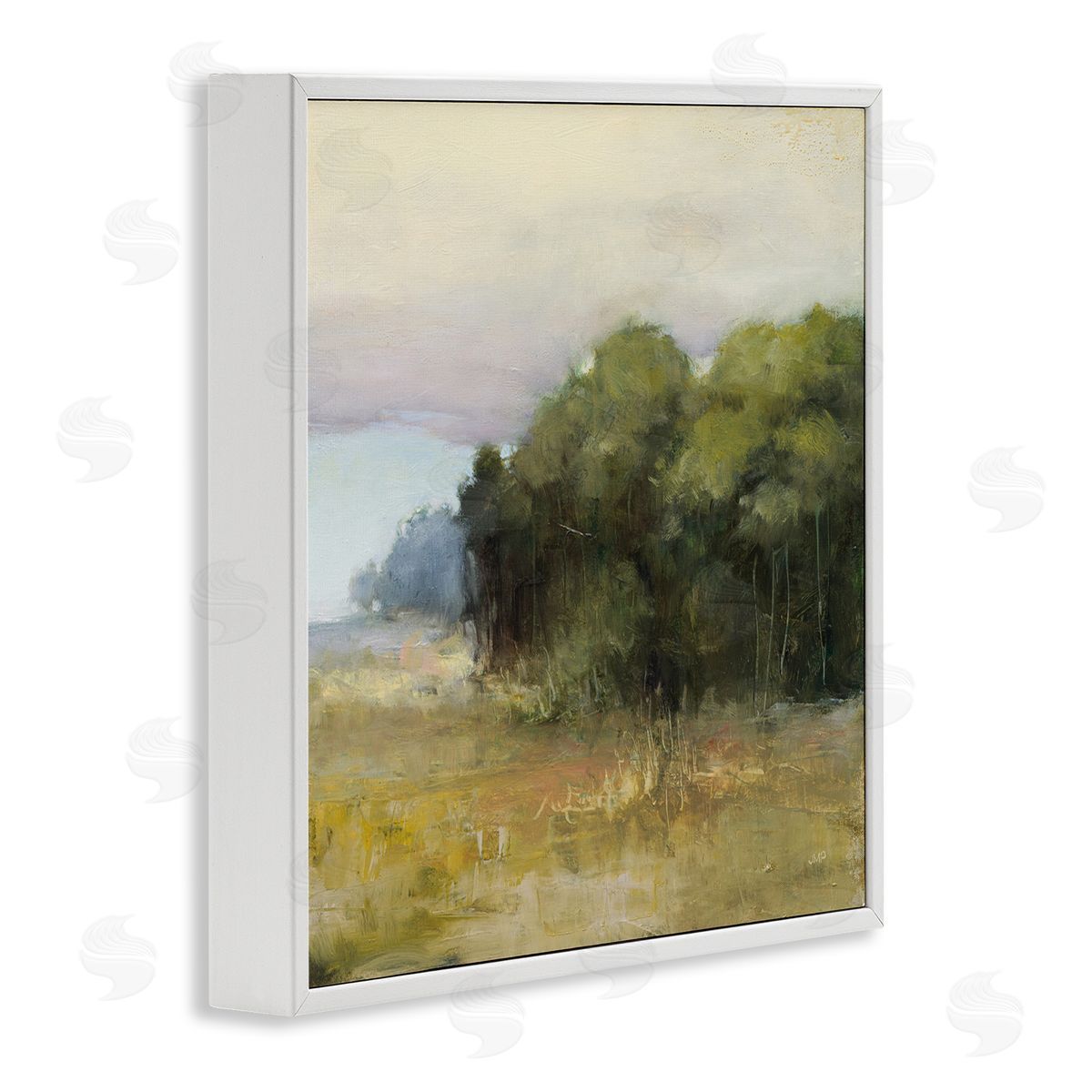 Edge Of Forest Landscape White Frame Print Wall Art, Home Decor by Julia Purinton